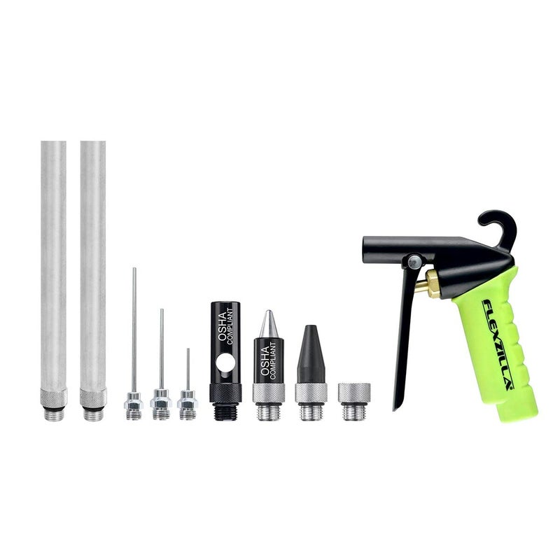 Flexzilla مجموعة مسدس النفخ Flexzilla X1، 10 قطع، زيلاغرين - AG1500FZKIT - Image 1